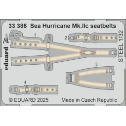 Sea Hurricane Mk.IIc seatbelts STEEL for Revell, 1/32 - Eduard Acce...