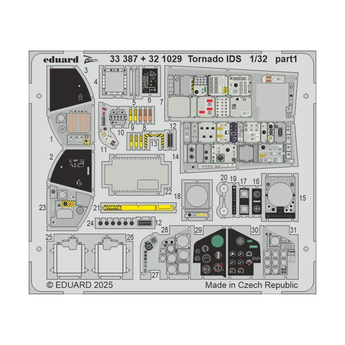 Tornado GR.1 for Italeri, 1/32 - Eduard Accessories 33387 Tornado GR.1 for Italeri, 1/32 - Eduard Accessories 33387