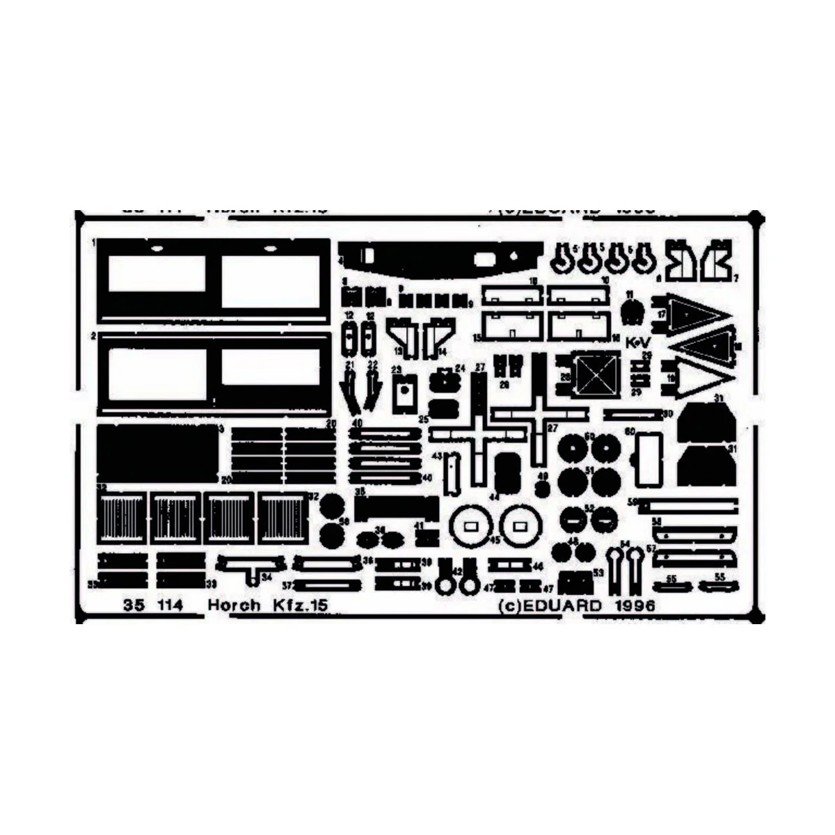 Horch Kfz. 15 Detailbausatz - Eduard Accessories 35114