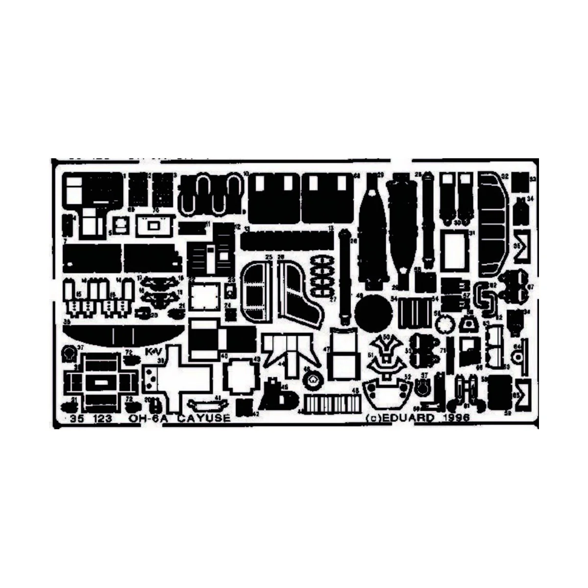OH-6A Cayuse, 1/35 - Eduard Accessories 35123