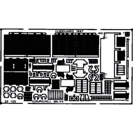 Churchill Mk.VII Detailbausatz Außen - Eduard Accessories 35135