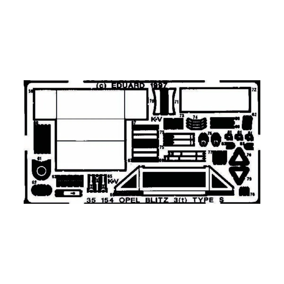 Opel Blitz 3(t) Type S Detailbausatz - Eduard Accessories 35154