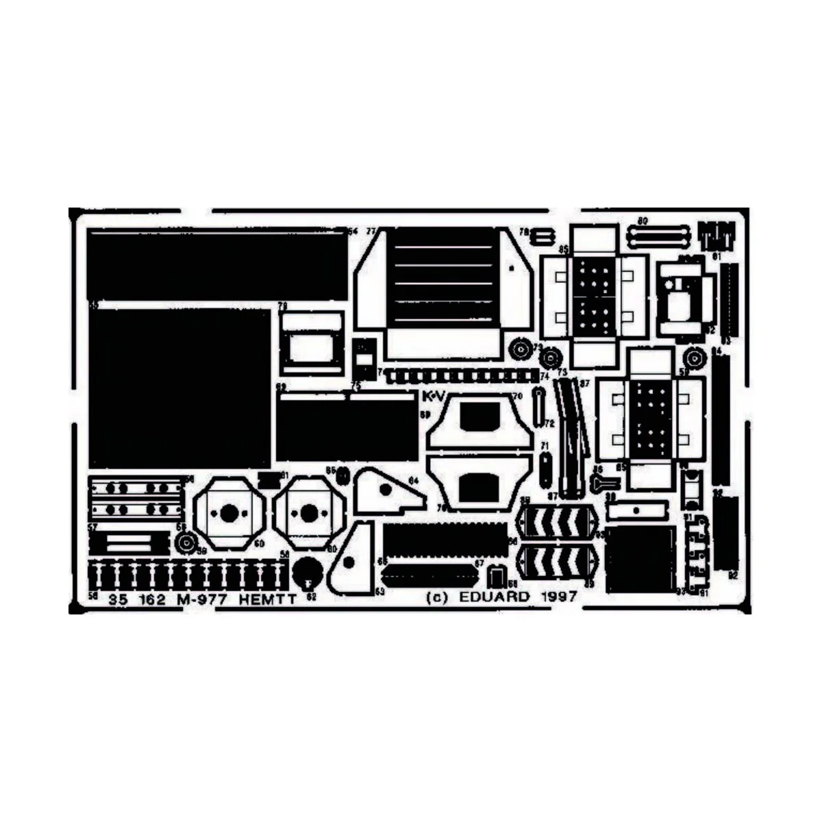 M-977 HEMIT Detailbausatz, 1/35 - Eduard Accessories 35162