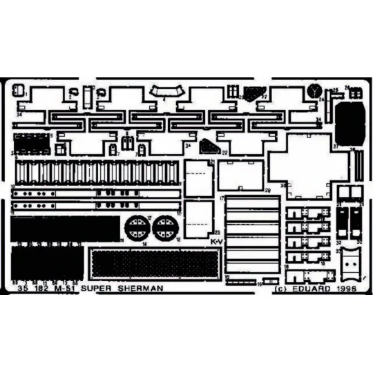 M51 Super Sherman Detailbausatz - Eduard Accessories 35182