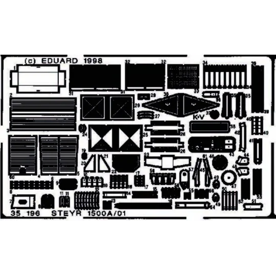 Steyer 1500A/01 Detailbausatz, 1/35 - Eduard Accessories 35196 Steyer 1500A/01 Detailbausatz, 1/35 - Eduard Accessories 35196