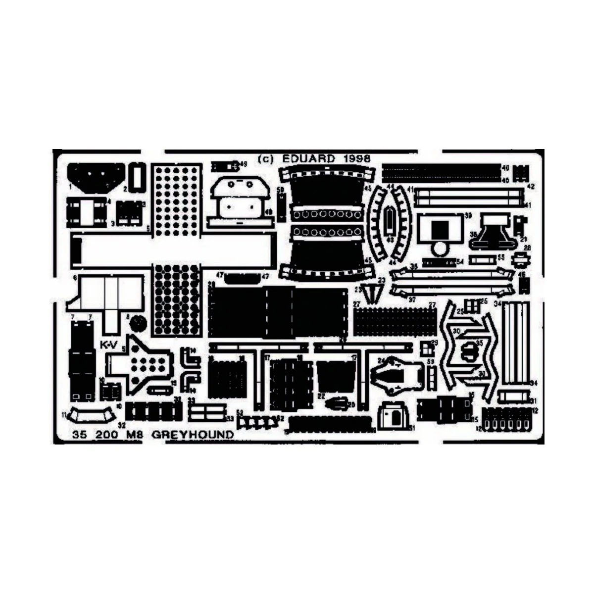 M8 Greyhound Detailbausatz, 1/35 - Eduard Accessories 35200