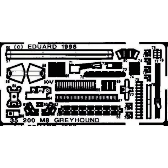 M8 Greyhound Detailbausatz, 1/35 - Eduard Accessories 35200