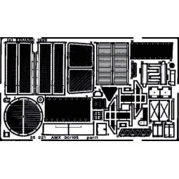 AMX 30/105 Detailbausatz Außen - Eduard Accessories 35221