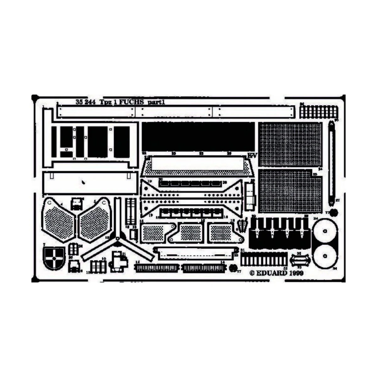 Tpz-1 Fuchs für Revell Bausatz, 1/35 - Eduard Accessories 35244 Tpz-1 Fuchs für Revell Bausatz, 1/35 - Eduard Accessories 35244