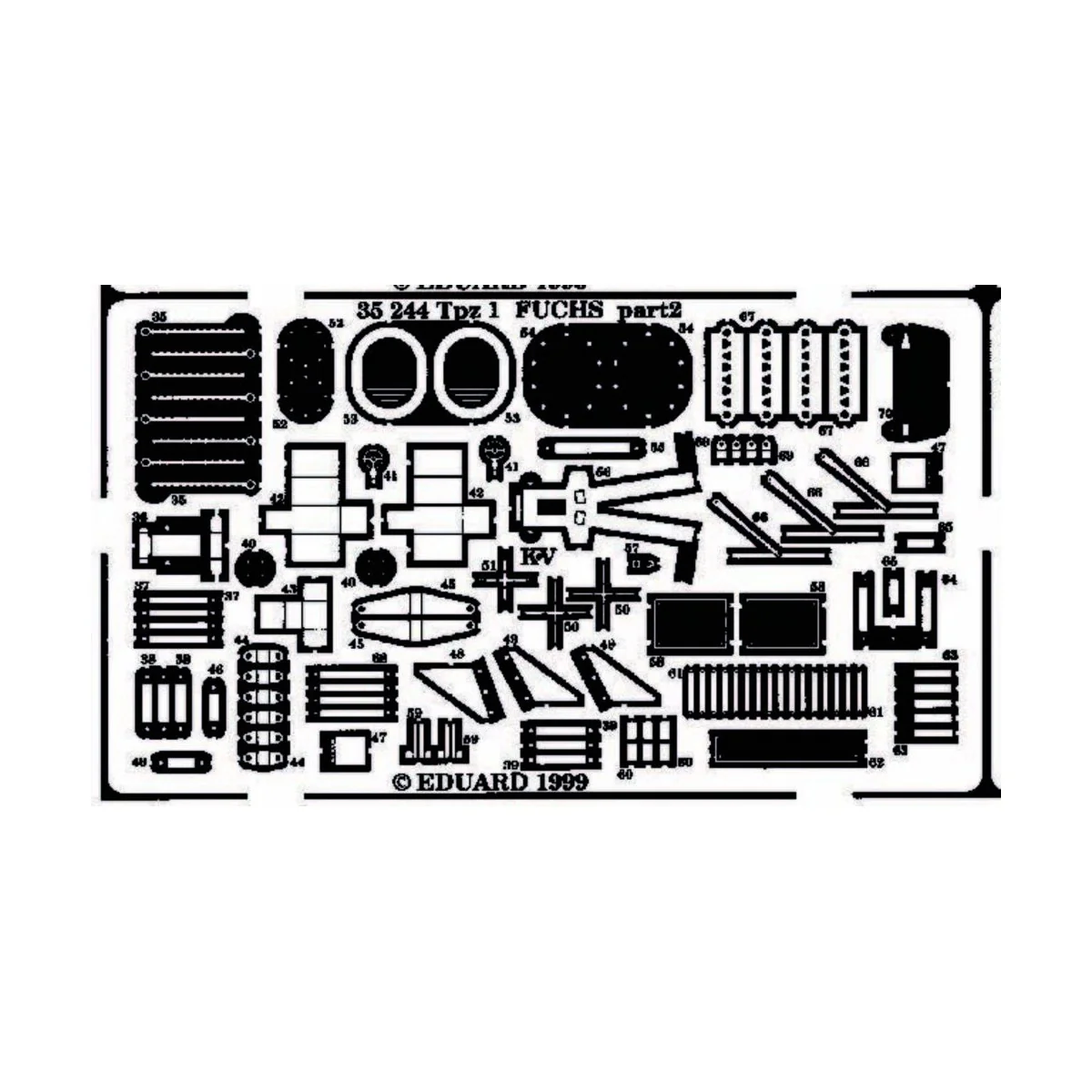 Tpz-1 Fuchs für Revell Bausatz, 1/35 - Eduard Accessories 35244 Tpz-1 Fuchs für Revell Bausatz, 1/35 - Eduard Accessories 35244