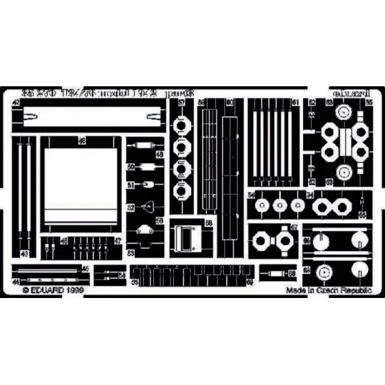 Sowietischer Kampfpanzer T-34/76 1942 Fotoätzsatz, 1/35 - Eduard Ac...