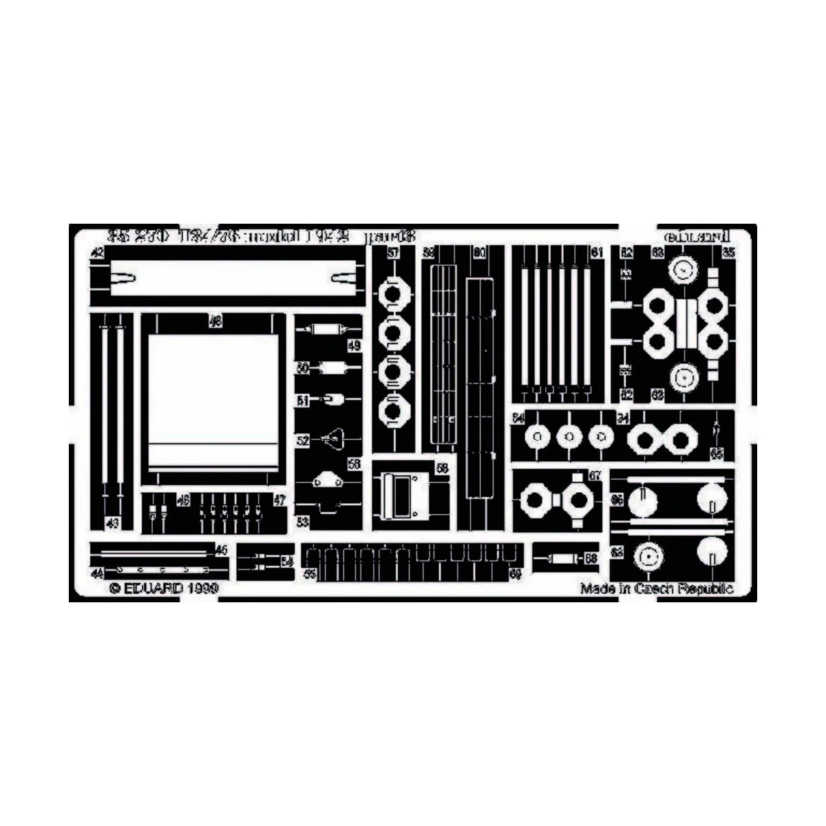 Sowietischer Kampfpanzer T-34/76 1942 Fotoätzsatz, 1/35 - Eduard Ac...