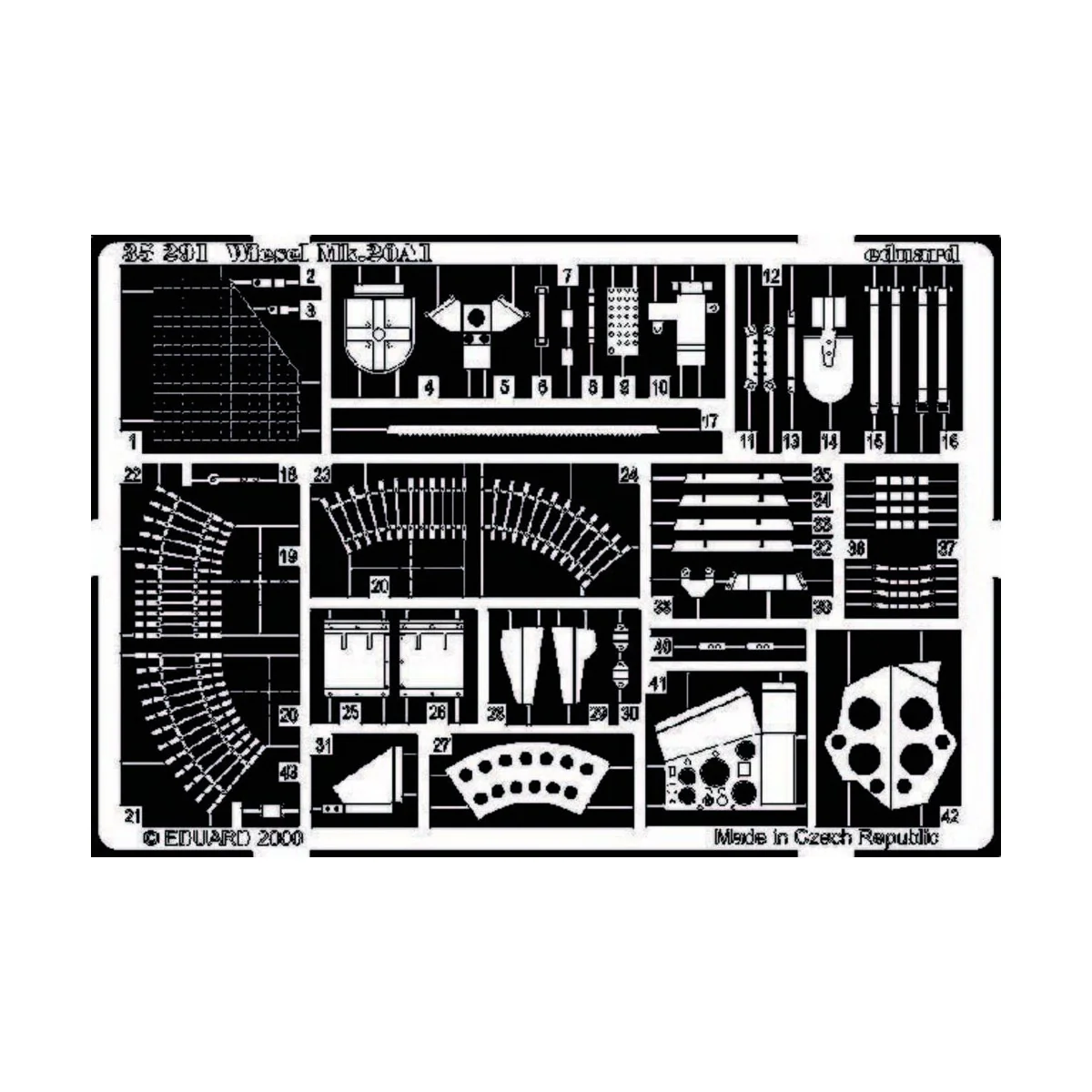 Wiesel Mk.20A1 Detailsatz, 1/35 - Eduard Accessories 35291 Wiesel Mk.20A1 Detailsatz, 1/35 - Eduard Accessories 35291