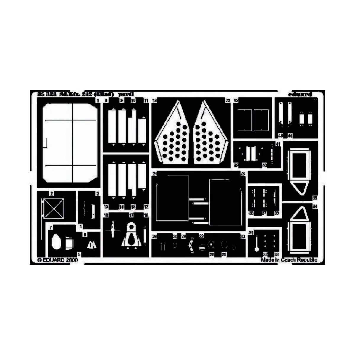 Schwerer Panzerspähwagen Sd.Kfz. 232 8 Rad für Tamiya Bausatz 35036...