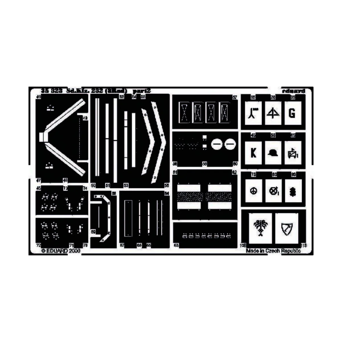 Schwerer Panzerspähwagen Sd.Kfz. 232 8 Rad für Tamiya Bausatz 35036...