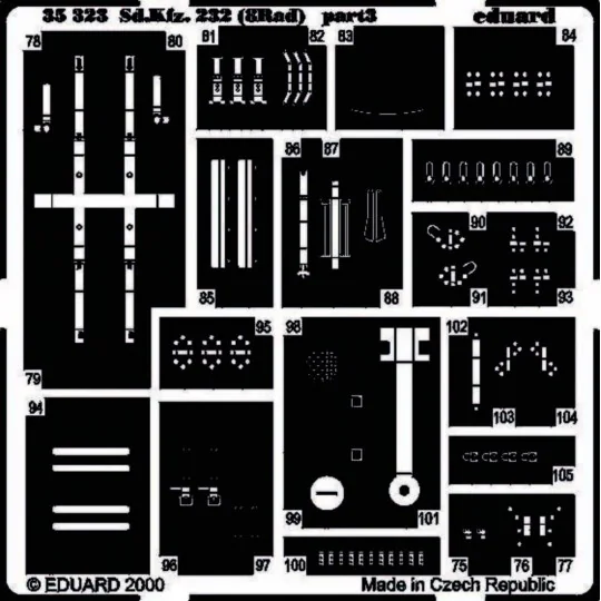 Schwerer Panzerspähwagen Sd.Kfz. 232 8 Rad für Tamiya Bausatz 35036...