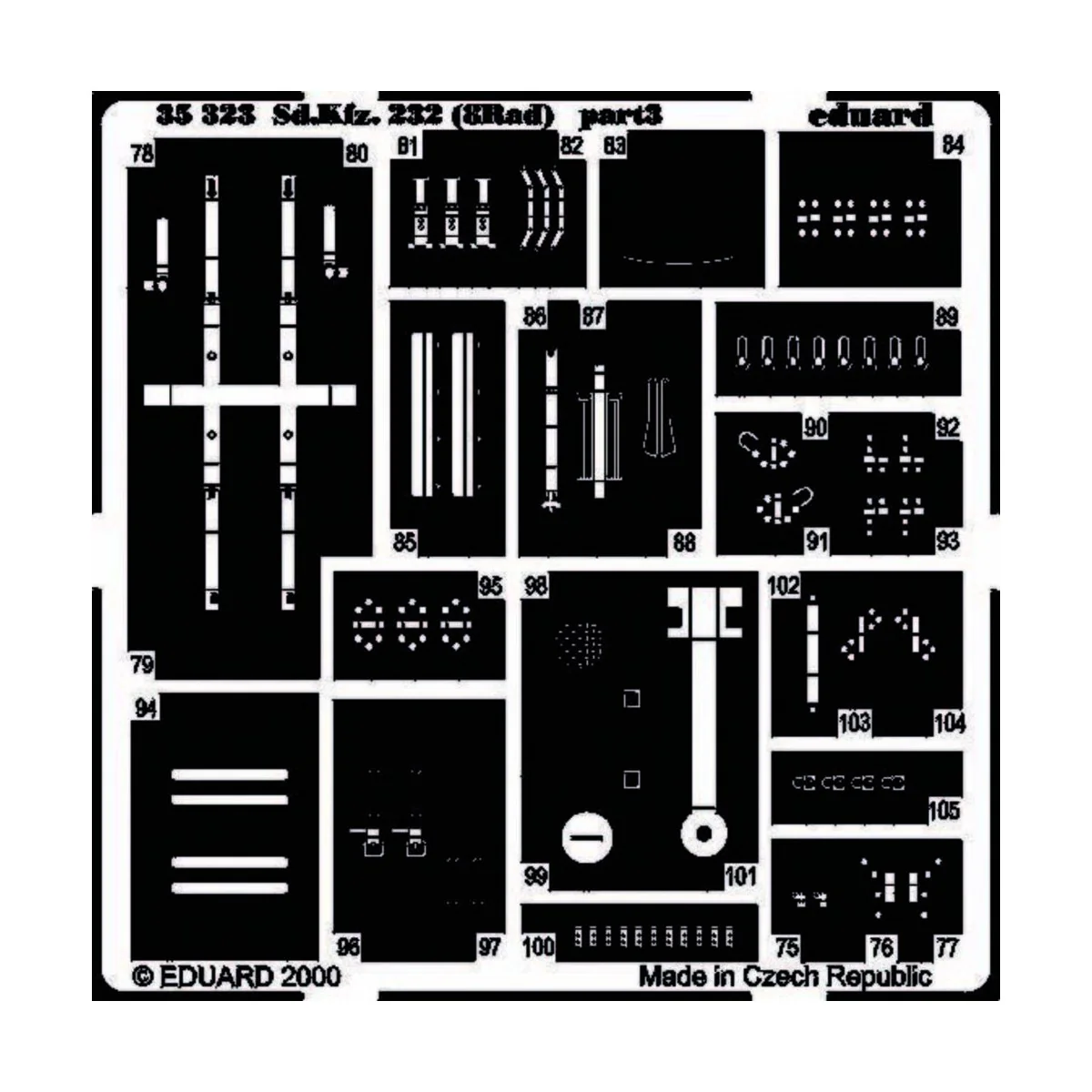 Schwerer Panzerspähwagen Sd.Kfz. 232 8 Rad für Tamiya Bausatz 35036...