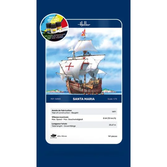 STARTER KIT Santa Maria - Heller 56865