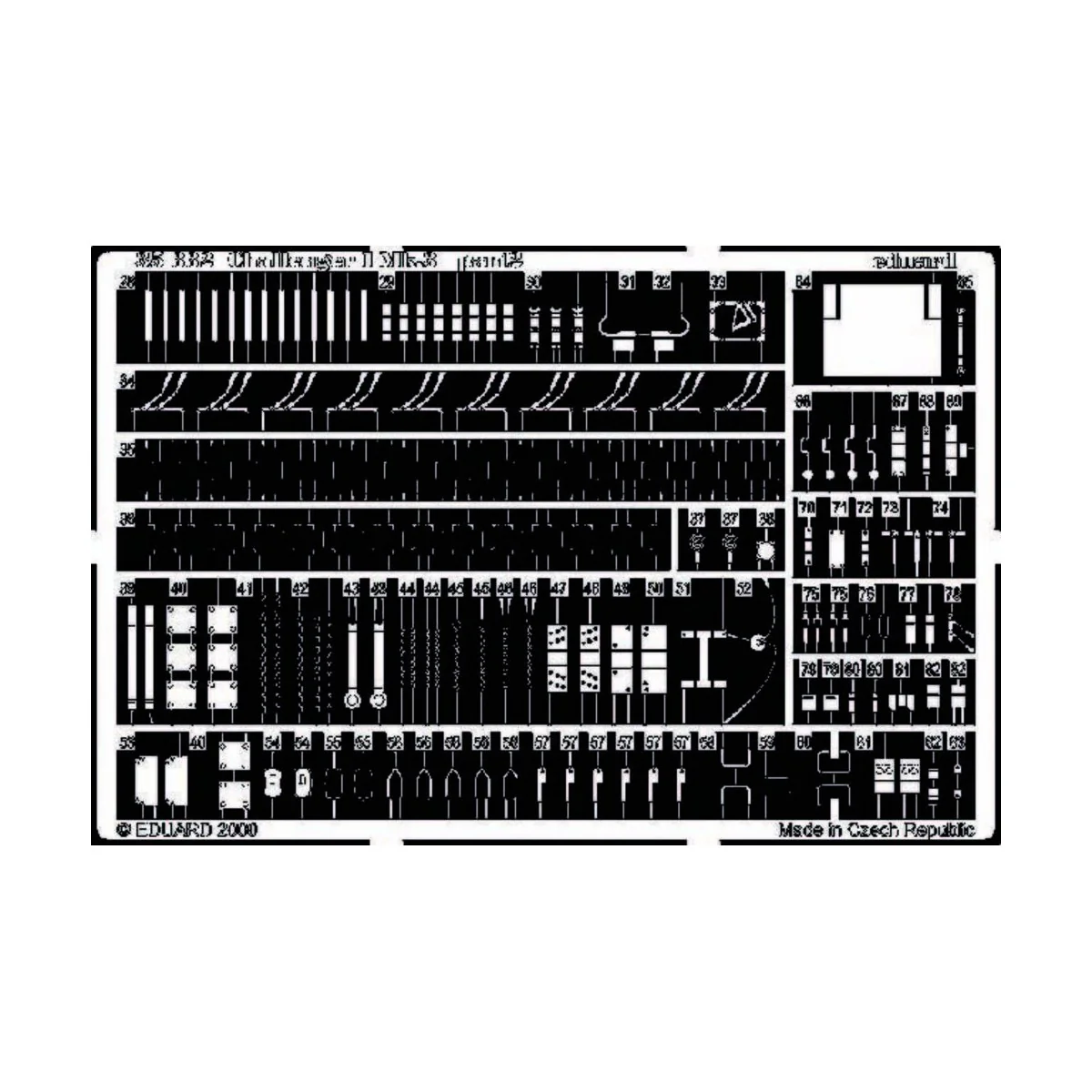 Challenger 1 Mk. III Fotoätzsatz, 1/35 - Eduard Accessories 35332