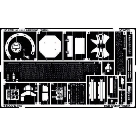 M-1A1 Abrams Fotoätzsatz, 1/35 - Eduard Accessories 35333