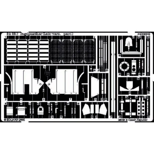 Deutscher Jagdpanther Spätere Version Fotoätzsatz, 1/35 - Eduard Ac...