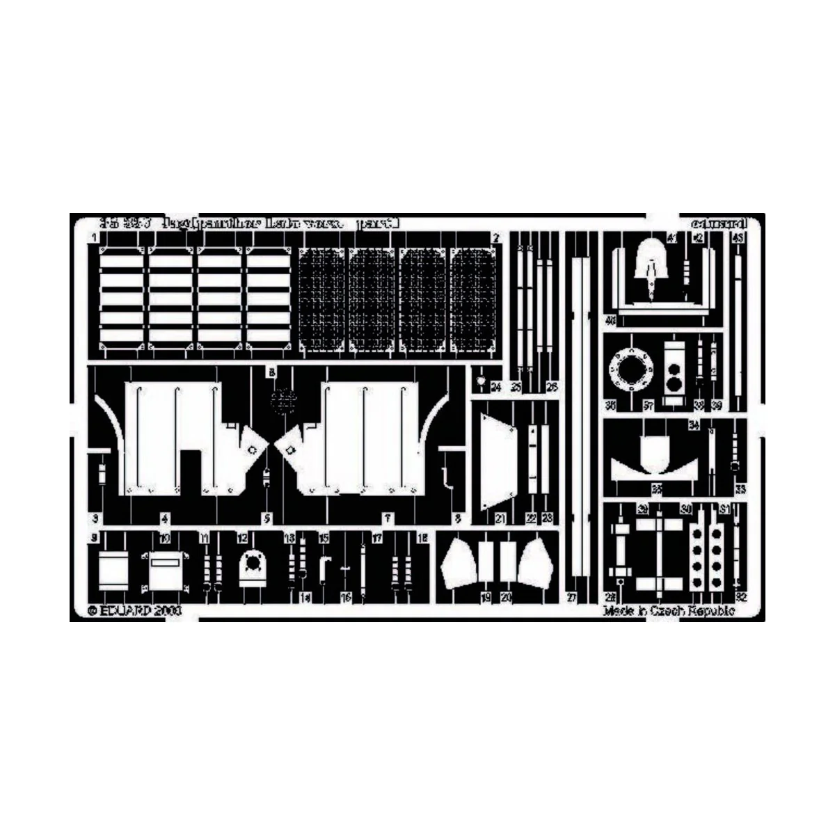 Deutscher Jagdpanther Spätere Version Fotoätzsatz - Eduard Accessor...