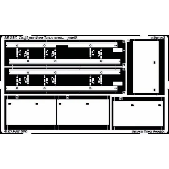 Deutscher Jagdpanther Spätere Version Fotoätzsatz - Eduard Accessor...