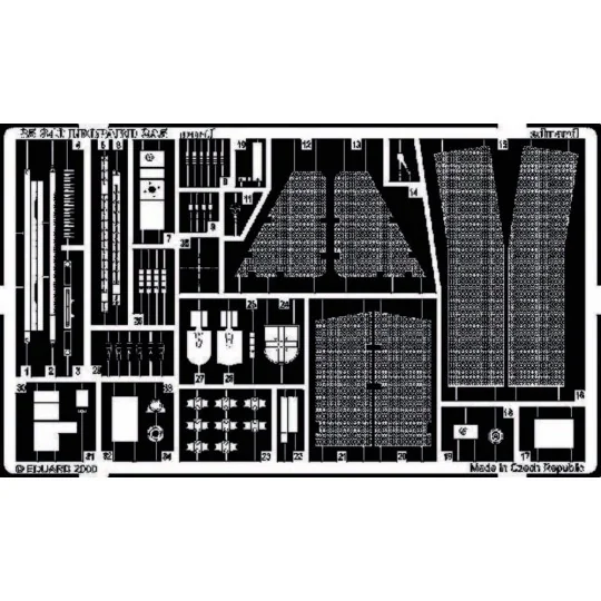 Leopard 2 A5 Bundeswehr Fotoätzsatz - Eduard Accessories 35340