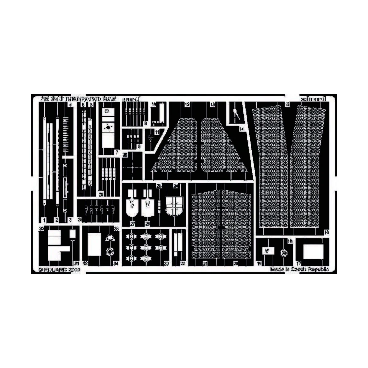 Leopard 2 A5 Bundeswehr Fotoätzsatz, 1/35 - Eduard Accessories 35340 Leopard 2 A5 Bundeswehr Fotoätzsatz, 1/35 - Eduard Accessories 35340