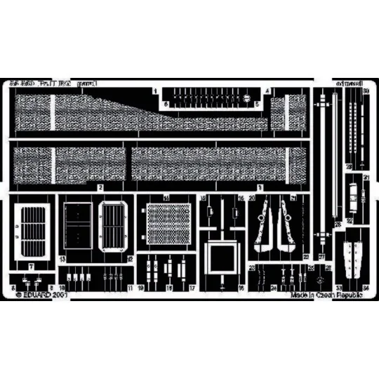 Panzerkampfwagen II Ausf. F/G Fotoätzsatz - Eduard Accessories 35350