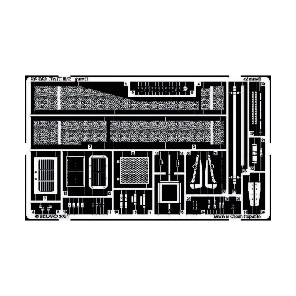 Panzerkampfwagen II Ausf. F/G Fotoätzsatz, 1/35 - Eduard Accessorie...