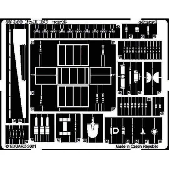 Panzerkampfwagen II Ausf. F/G Fotoätzsatz - Eduard Accessories 35350