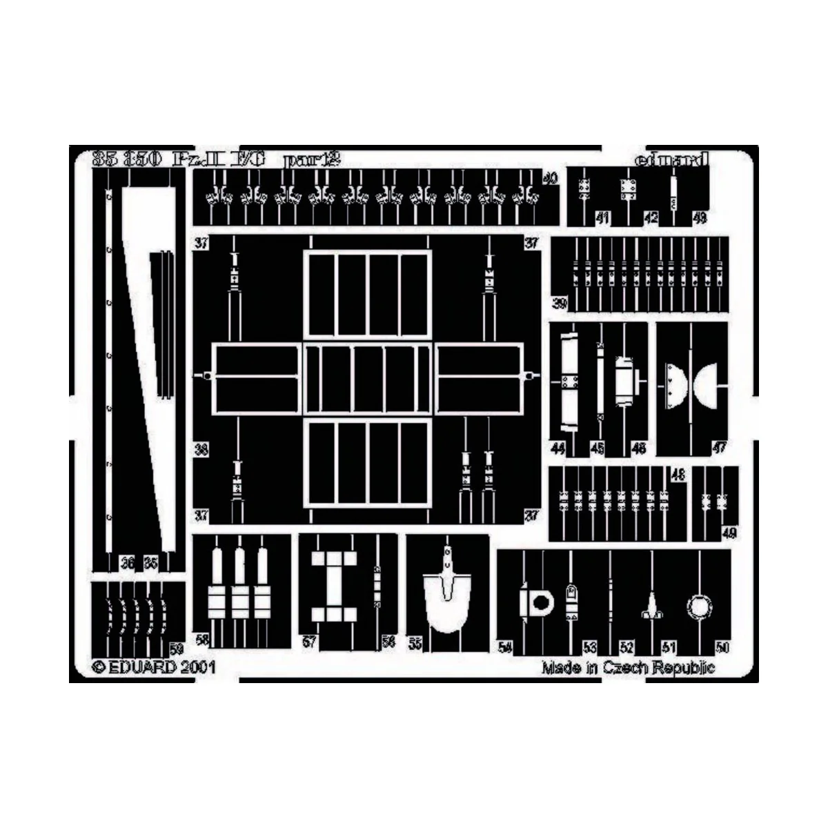 Panzerkampfwagen II Ausf. F/G Fotoätzsatz - Eduard Accessories 35350