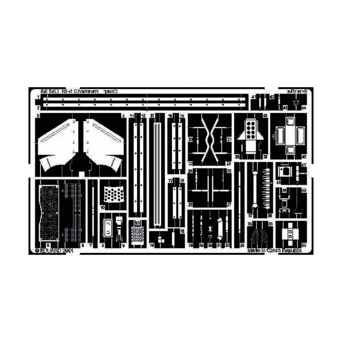 US-Panzer M4 Sherman Fotoätzsatz - Eduard Accessories 35351