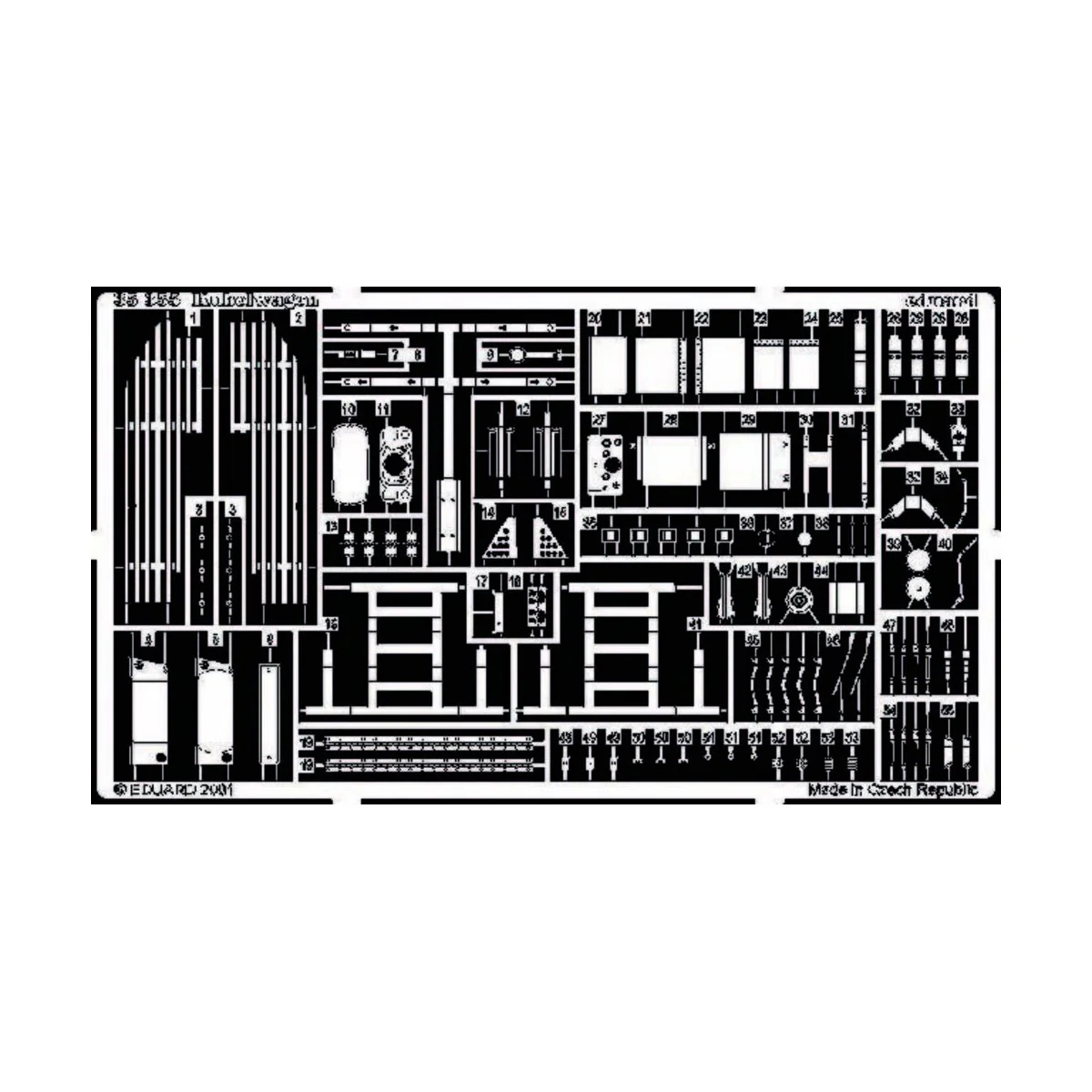 Kübelwagen für Tamiya Bausatz, 1/35 - Eduard Accessories 35355 Kübelwagen für Tamiya Bausatz, 1/35 - Eduard Accessories 35355