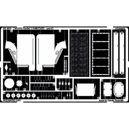 T-34/76 Model 1943/ChTZ Fotoätzsatz - Eduard Accessories 35359