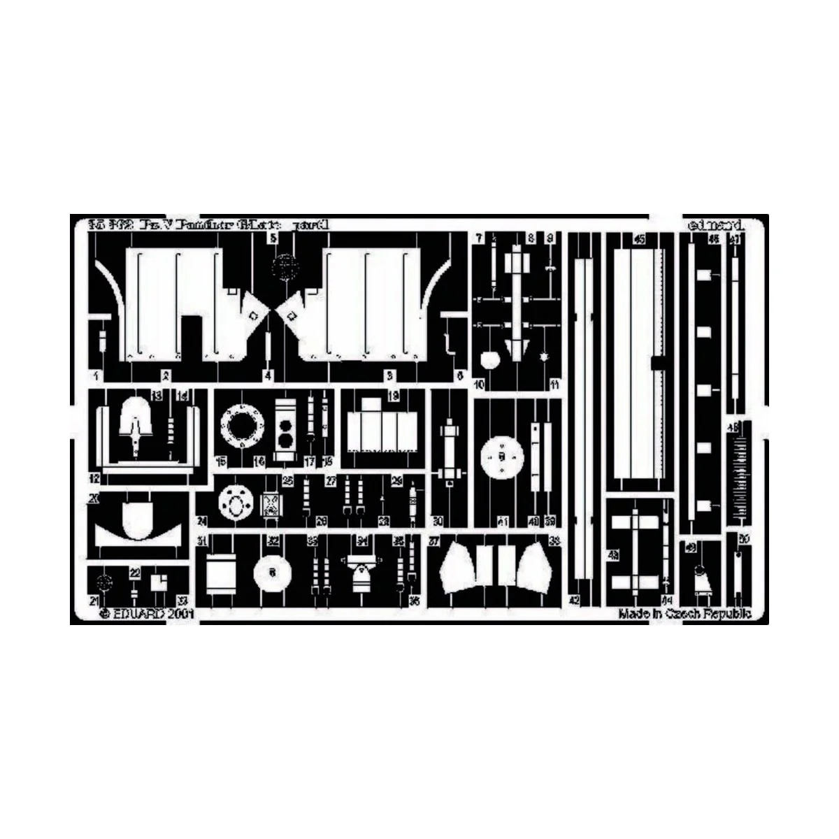 Panther G Sd.Kfz. 171 Detailsatz aussen späte Version, 1/35 - Eduar... Panther G Sd.Kfz. 171 Detailsatz aussen späte Version, 1/35 - Eduar...