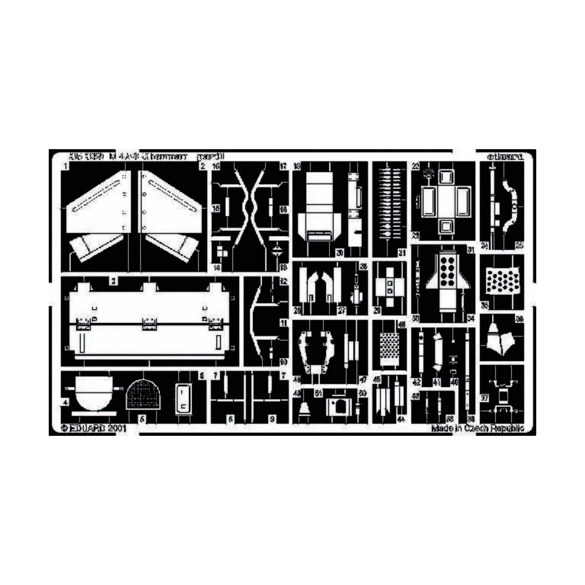 M4A3 Sherman Fotoätzsatz - Eduard Accessories 35369