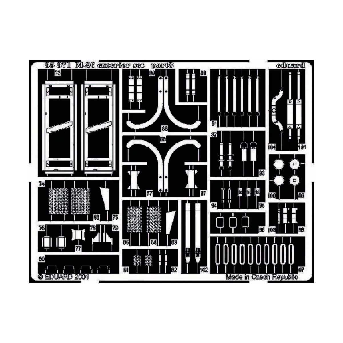 M-26 Fotoätzsatz, 1/35 - Eduard Accessories 35371 M-26 Fotoätzsatz, 1/35 - Eduard Accessories 35371