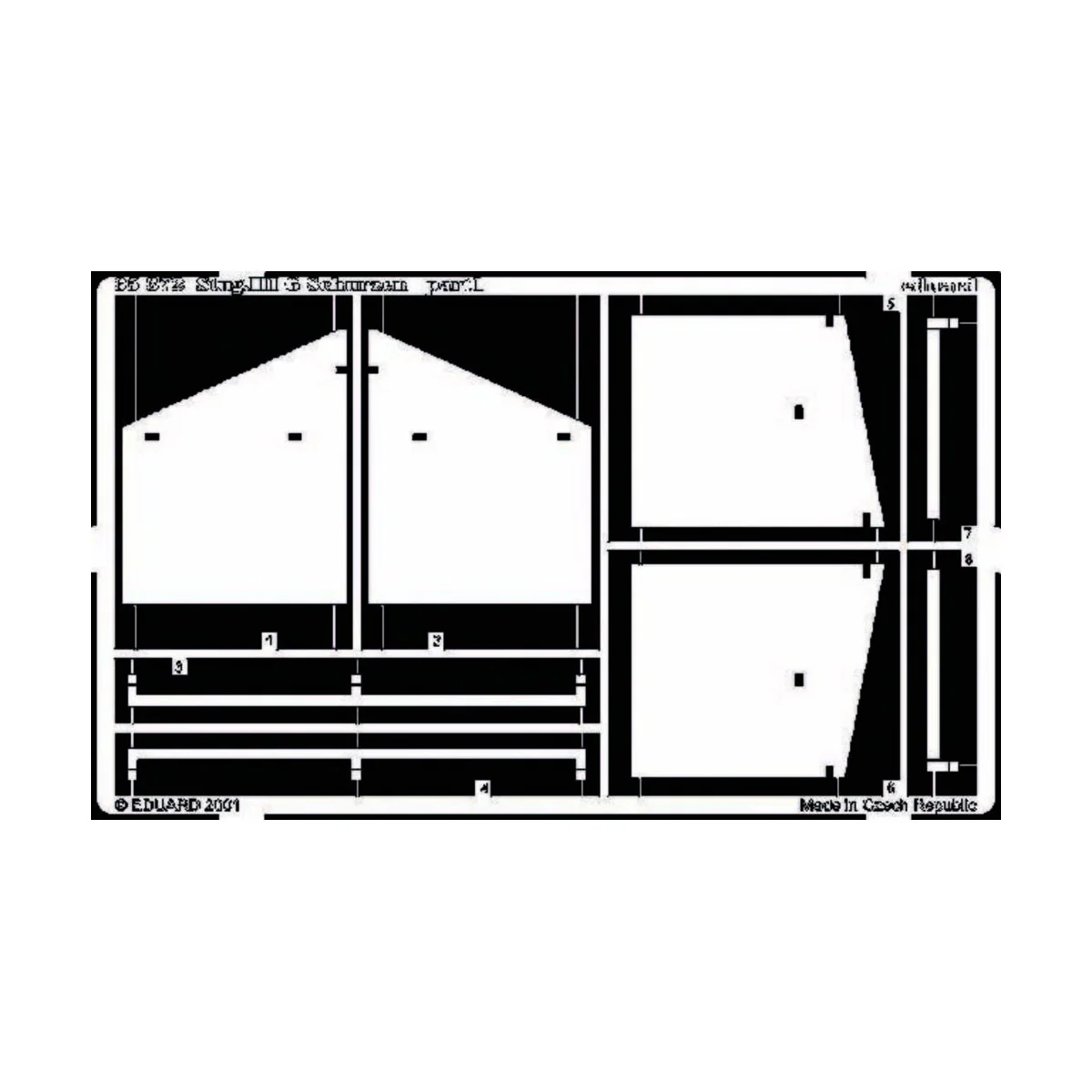 Schurzen Stug. III Ausf. G Schützen Fotoätzsatz - Eduard Accessorie...