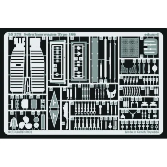 Schwimmwagen Typ 166 fotätzsatz, 1/35 - Eduard Accessories 35378