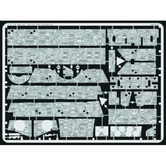 Sd.Kfz 184 Elefant Zimmerit Fotoätzsatz - Eduard Accessories 35379