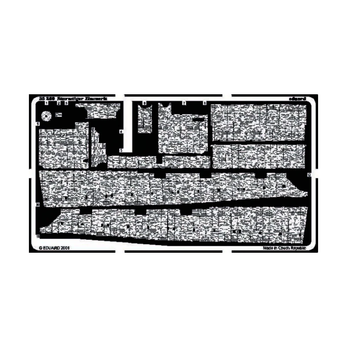 Sturmtiger Zimmerit für Tamiya Bausatz, 1/35 - Eduard Accessories 3... Sturmtiger Zimmerit für Tamiya Bausatz, 1/35 - Eduard Accessories 3...