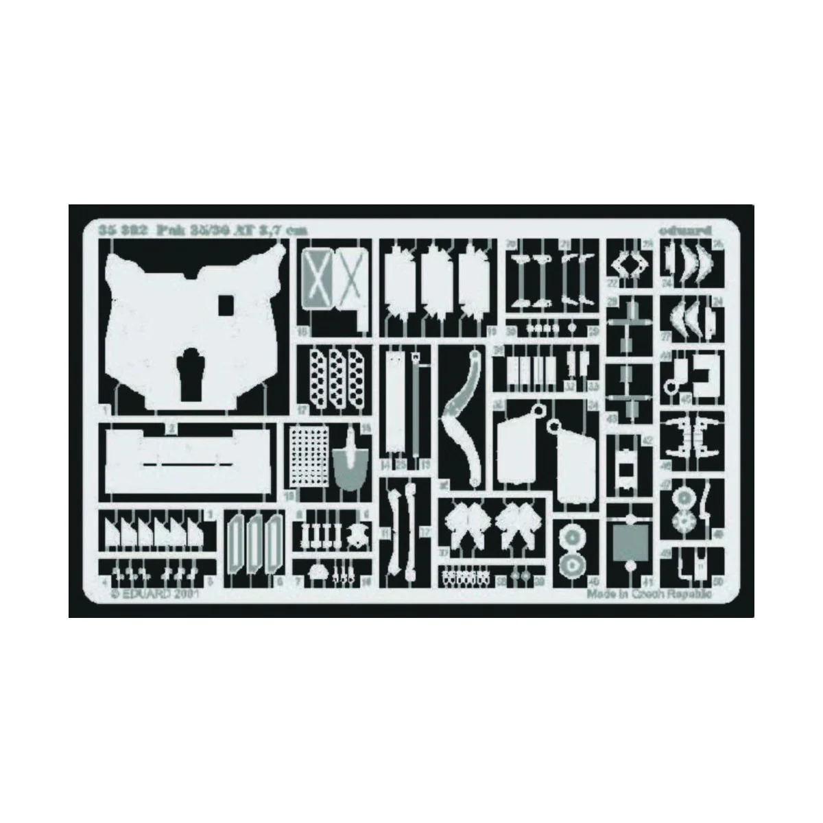 Pak 35/36 3, 7 cm für Tamiya Bausatz 35035, 1/35 - Eduard Accessori...