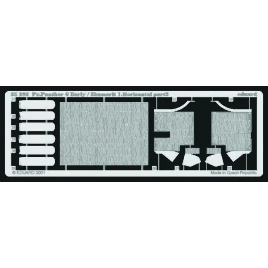 Pz.V Panter G Early Zimmerit 1 für Tamiya Bausatz - Eduard Accessor...