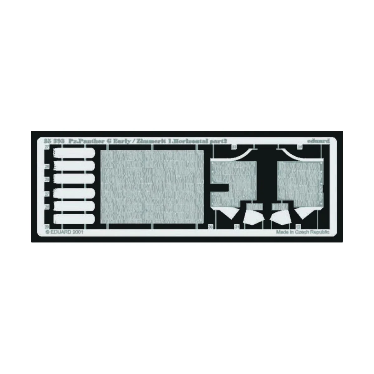 Pz.V Panter G Early Zimmerit 1 für Tamiya Bausatz, 1/35 - Eduard Ac... Pz.V Panter G Early Zimmerit 1 für Tamiya Bausatz, 1/35 - Eduard Ac...