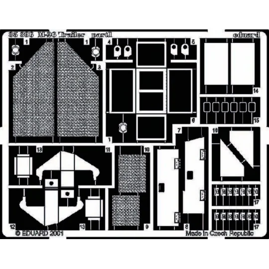 M-26 Trailer Fotoätzsatz - Eduard Accessories 35396