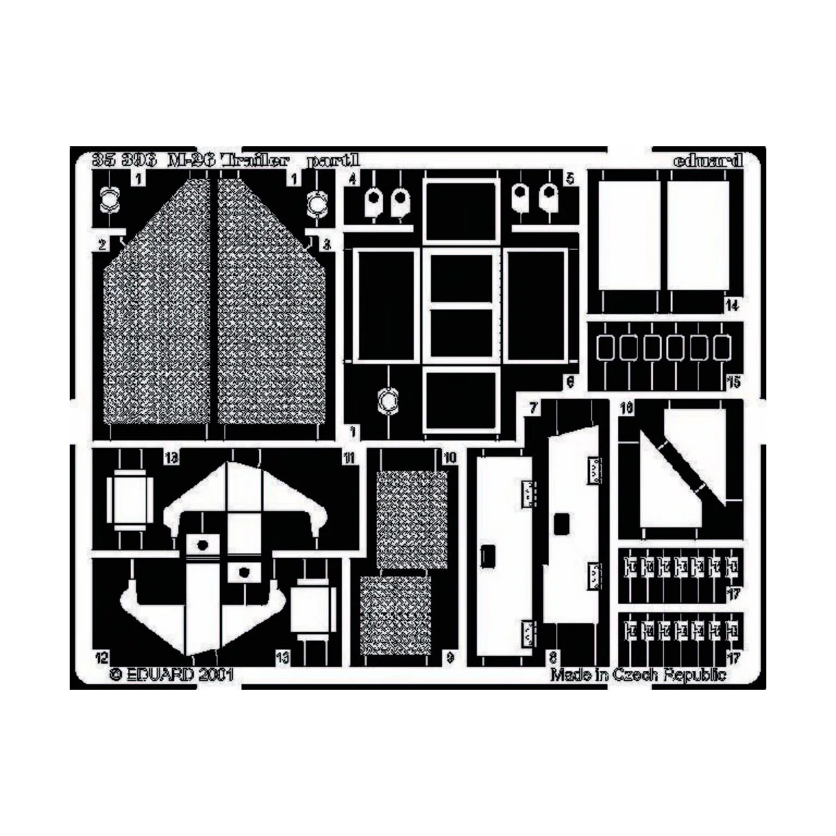 M-26 Trailer Fotoätzsatz - Eduard Accessories 35396