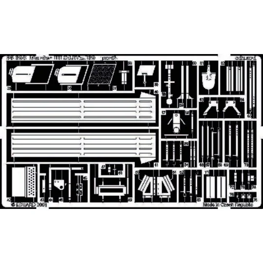 Panzerjäger Marder III Sd.Kfz 139 Fotoätzsatz - Eduard Accessories ...