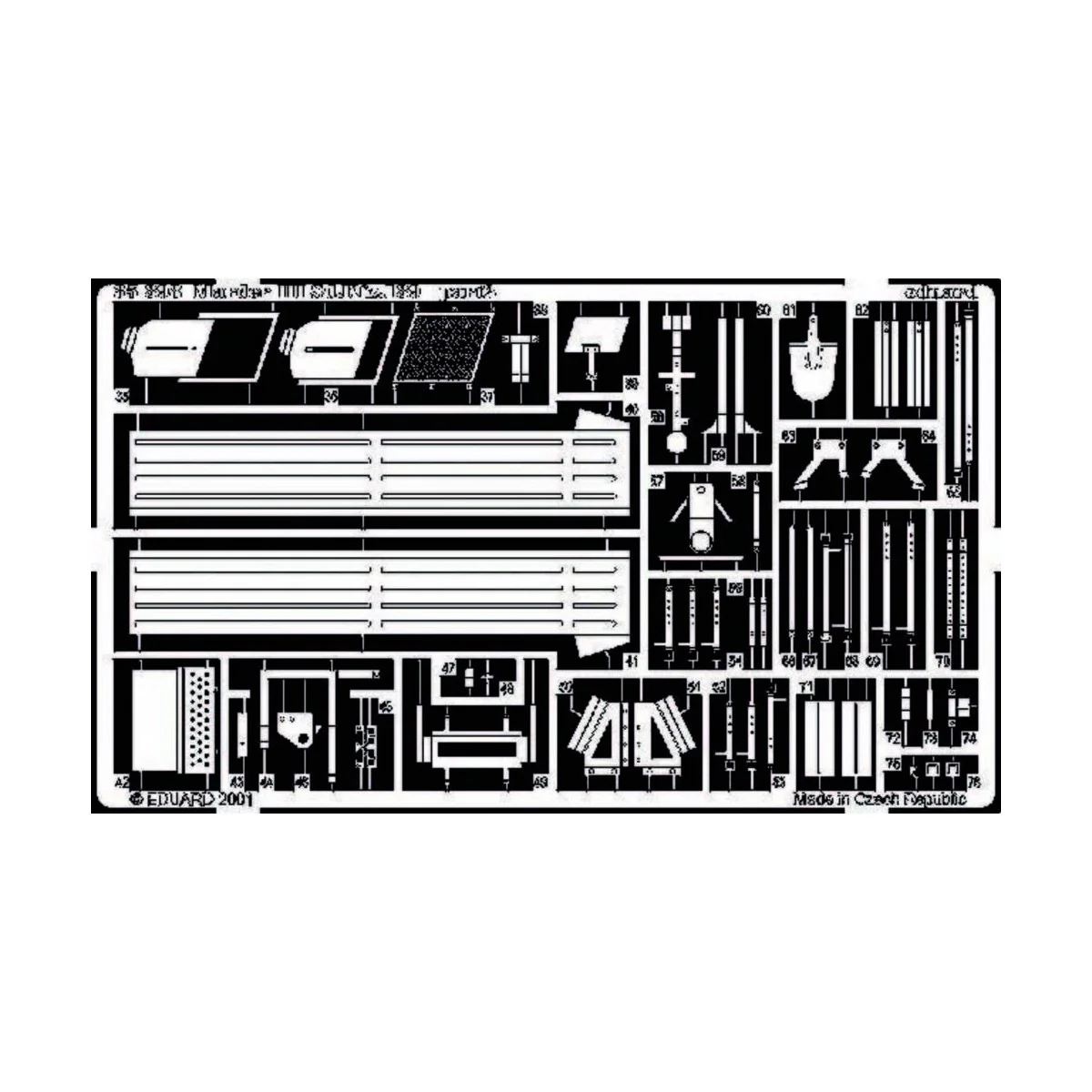 Panzerjäger Marder III Sd.Kfz 139 Fotoätzsatz, 1/35 - Eduard Access...